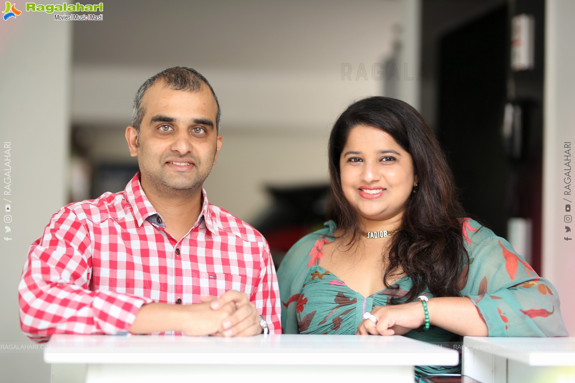 Producers Harshith and Hanshitha at Balagam Interview, HD Gallery