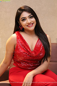 Ishwarya Vullingala in Red Velvet, HD Photo Gallery