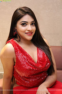 Ishwarya Vullingala in Red Velvet, HD Photo Gallery