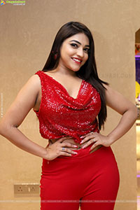 Ishwarya Vullingala in Red Velvet, HD Photo Gallery