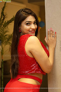 Ishwarya Vullingala in Red Velvet, HD Photo Gallery