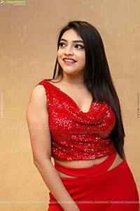 Ishwarya Vullingala in Red Velvet, HD Photo Gallery