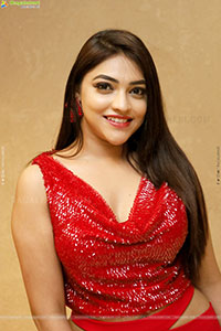 Ishwarya Vullingala in Red Velvet, HD Photo Gallery