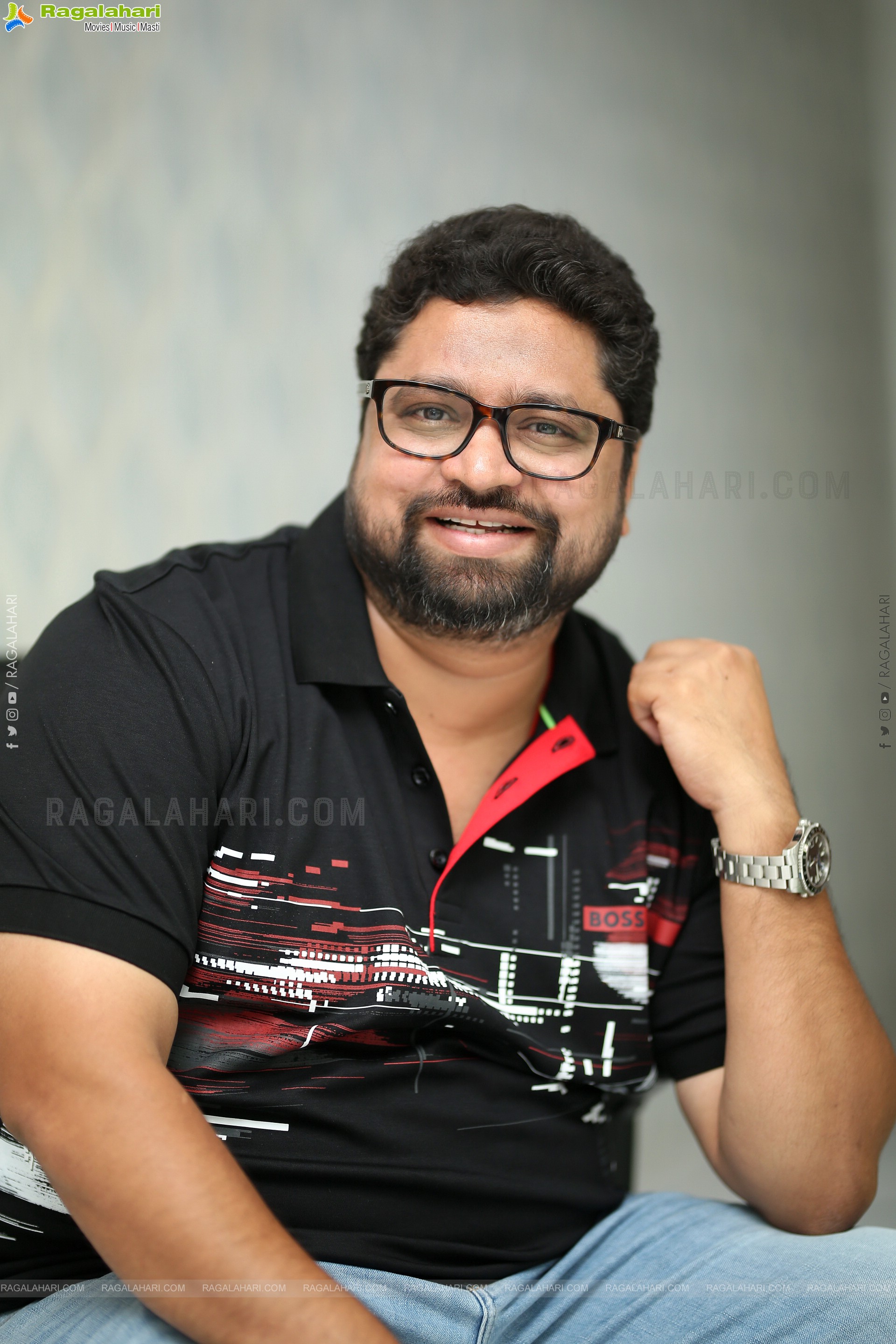 Producer Rajesh Danda Interview Stills, HD Photo Gallery