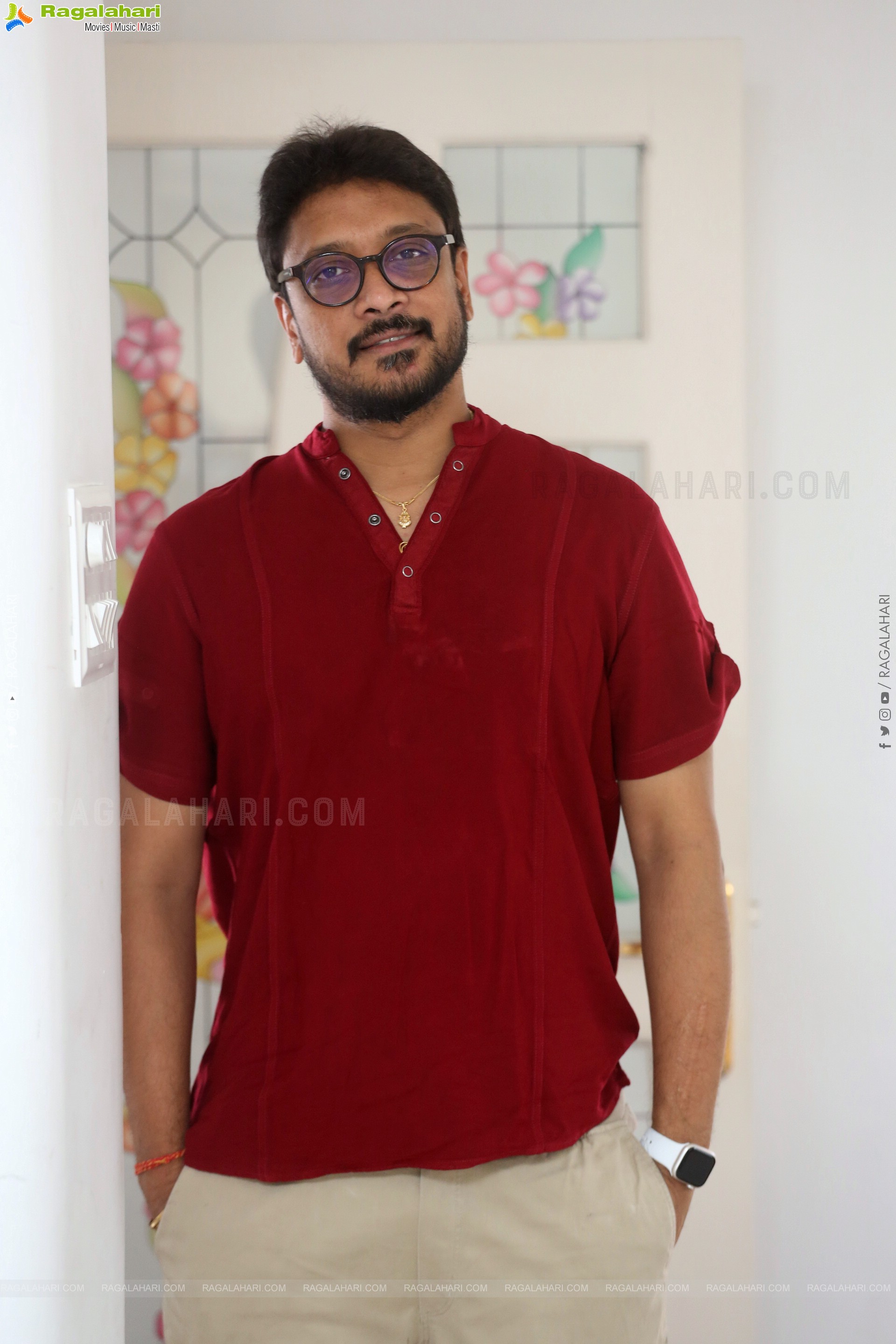 Srikanth Vissa at Ravanasura Interview, HD Gallery