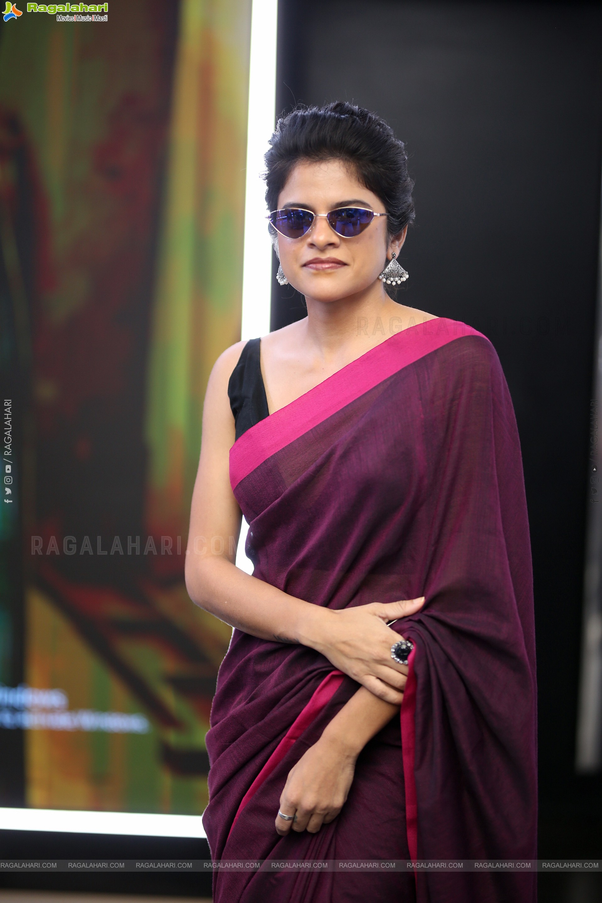 Maya Krishnan at Fighter Raja Movie Teaser Launch, HD Gallery
