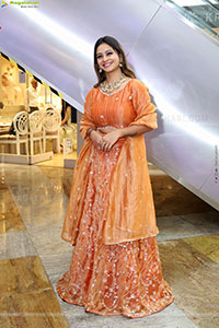 Teja Koneru in Orange Lehenga Choli, HD Gallery