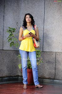 Kajal Aggarwal in Yellow Wrapped Top