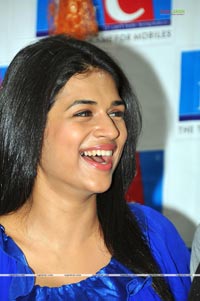 Sradha Das expressions at Big C Press Meet