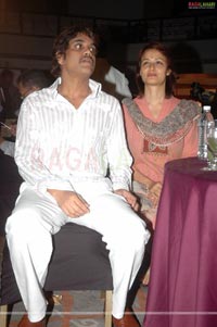 Nagarjuna & Shriya at Galla Thick Mango Nectar Launch