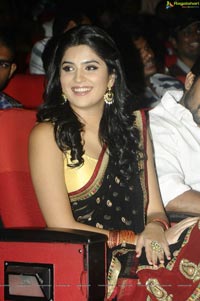 Deeksha Seth in Black Saree at UKUP Audio Release Function