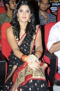 Deeksha Seth in Black Saree at UKUP Audio Release Function