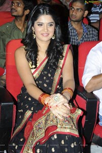 Deeksha Seth in Black Saree at UKUP Audio Release Function