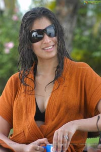 Lakshmi Rai in Beach Towelling Dress - High Resolution Posters