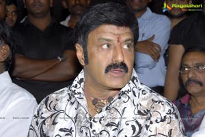 Balakrishna at Adhinayakudu Triple Platinum Disc Function