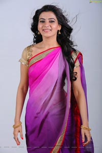 Samantha in Pink Saree