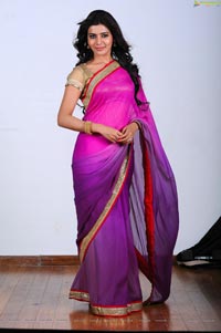 Samantha in Pink Saree