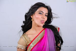 Samantha in Pink Saree