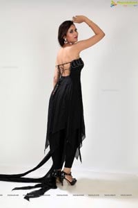 Sunita Rana in Black Designer Dress