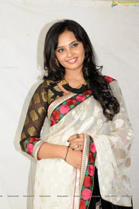 Aarushi in White Saree