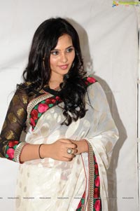 Aarushi in White Saree