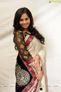Aarushi in White Saree