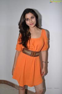 Madhhurima in Orange Gown