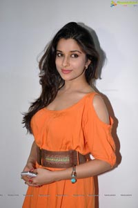 Madhhurima in Orange Gown