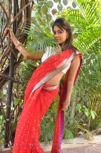 Srilekha Reddy in Red Saree