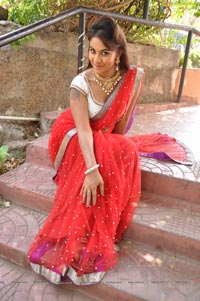 Srilekha Reddy in Red Saree