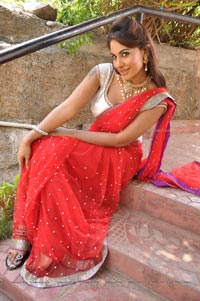 Srilekha Reddy in Red Saree