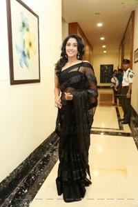 Regina in Hot Black Saree