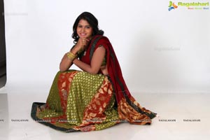 Tanusha Swathi in Half Saree