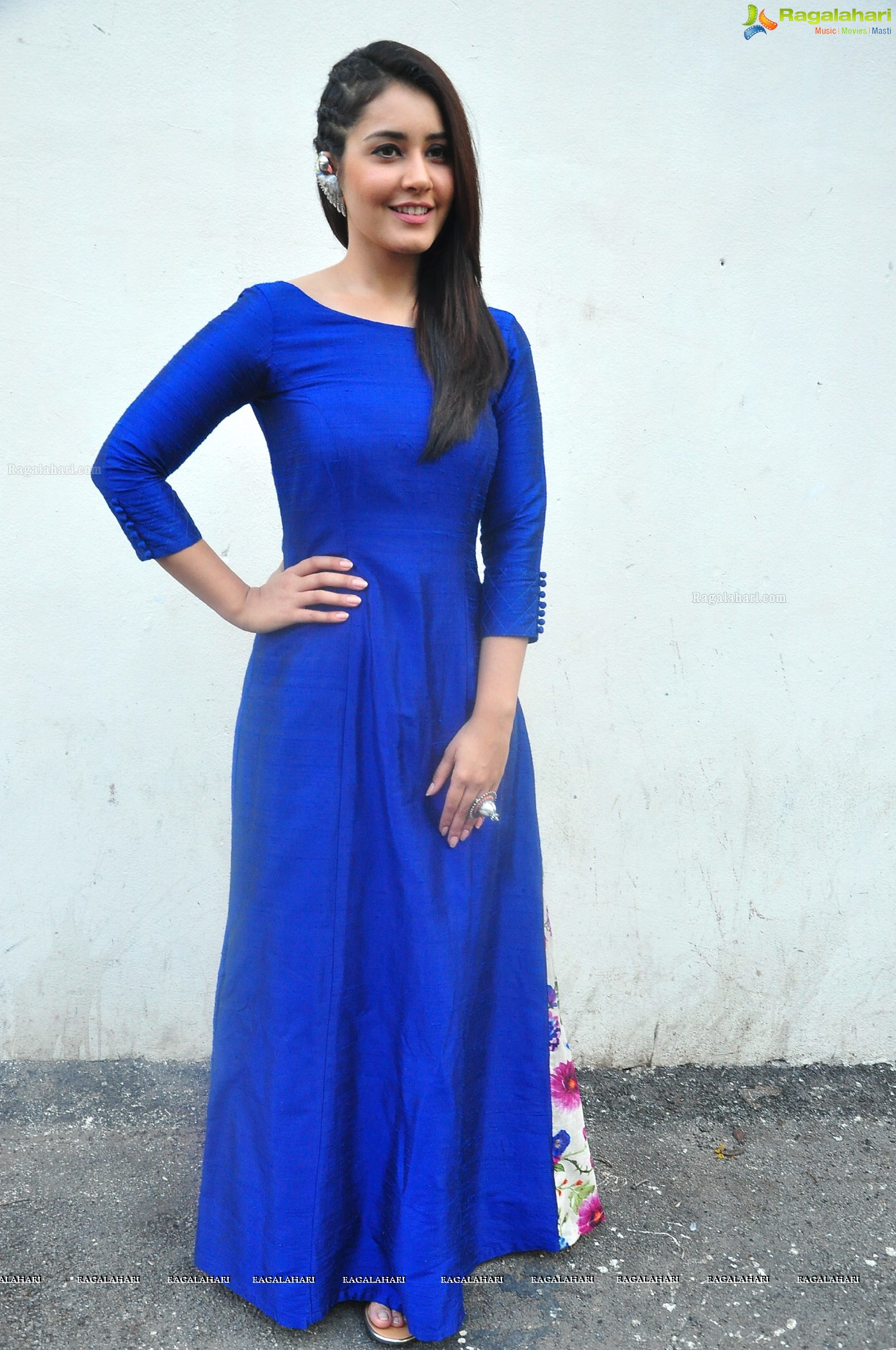 Beautiful Raashi Khanna in Blue Dress Gallery