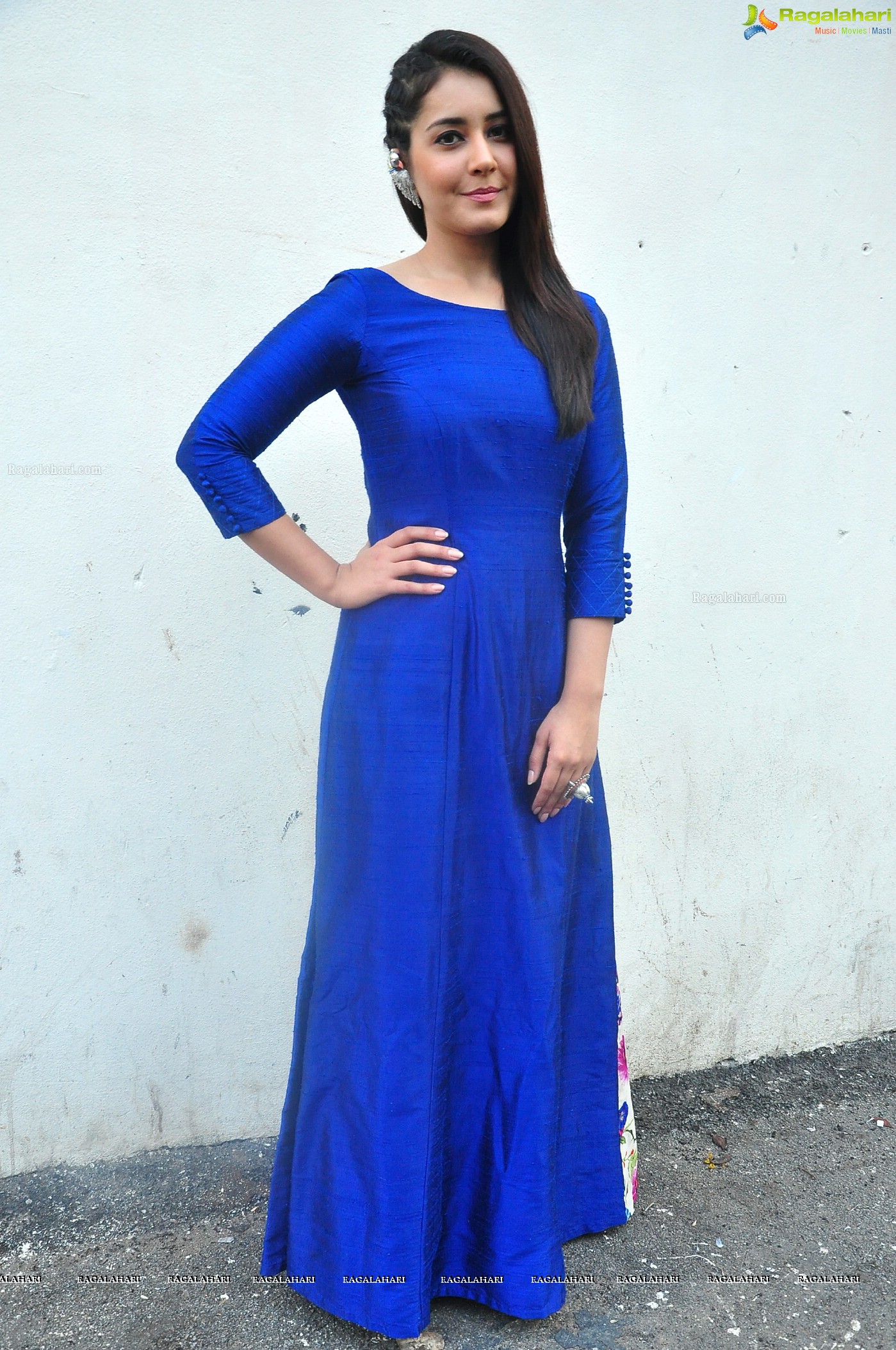 Beautiful Raashi Khanna in Blue Dress Gallery