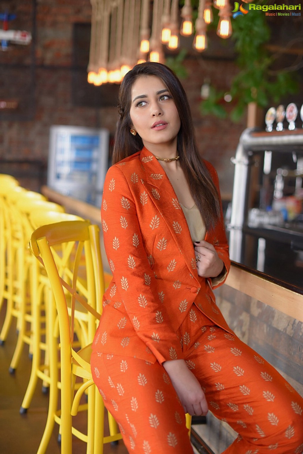 Raashi Khanna Latest Red Dress Spicy Photos