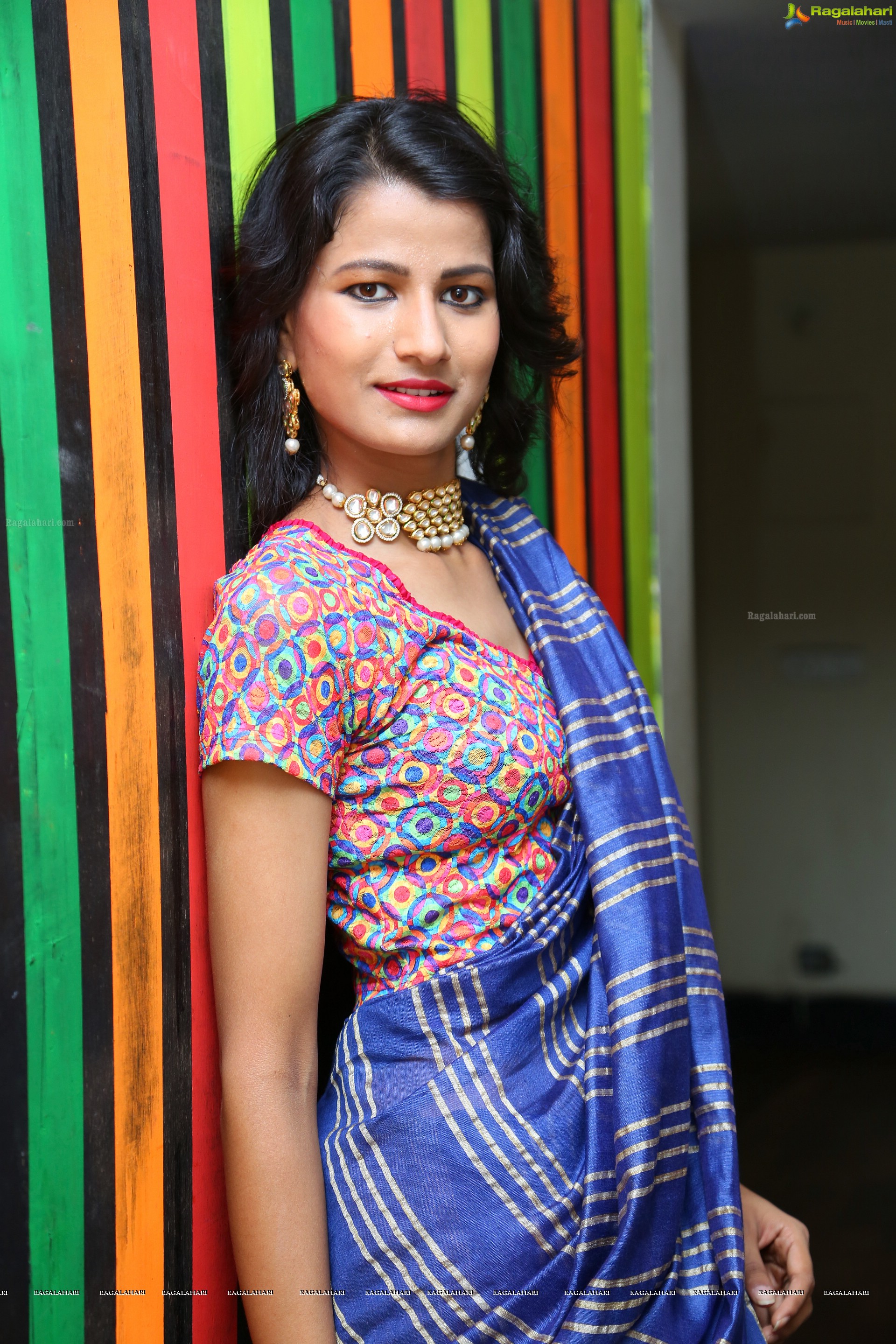 Amita Behara at Kala Silk Expo Curtain Raiser (High Definition)