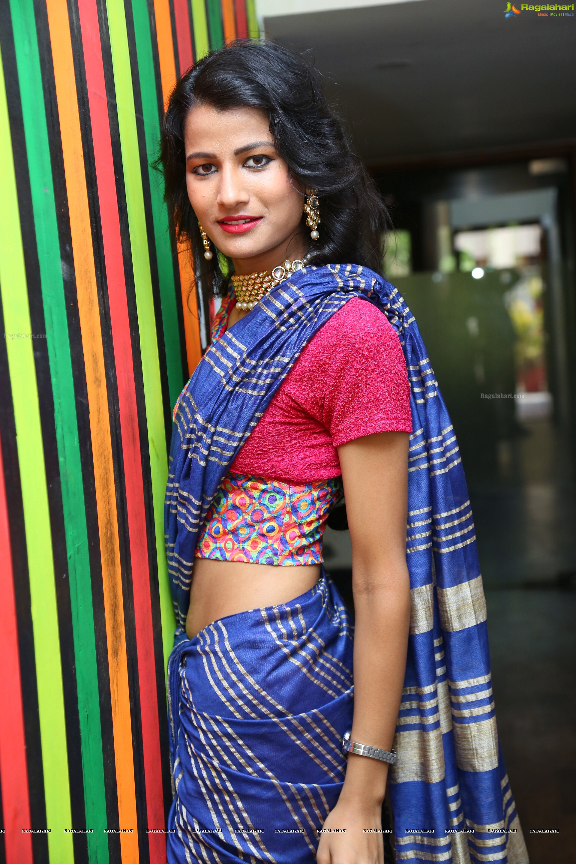 Amita Behara at Kala Silk Expo Curtain Raiser (High Definition)