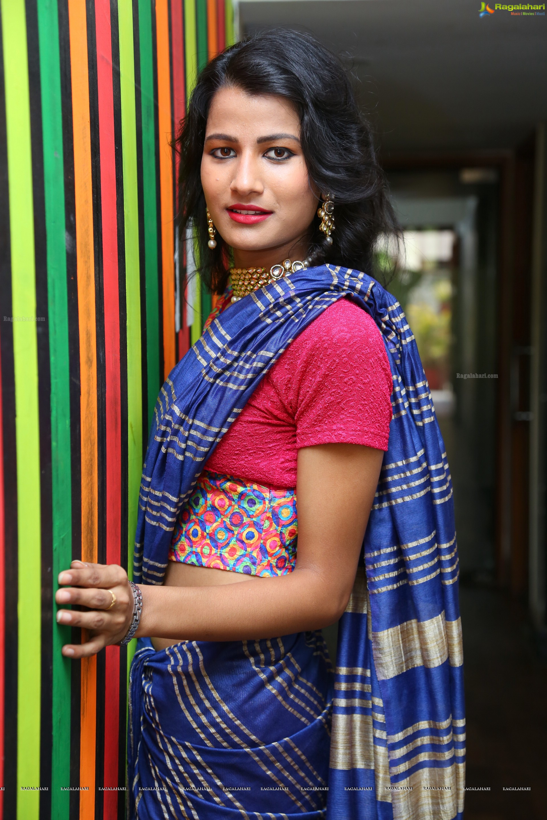 Amita Behara at Kala Silk Expo Curtain Raiser (High Definition)
