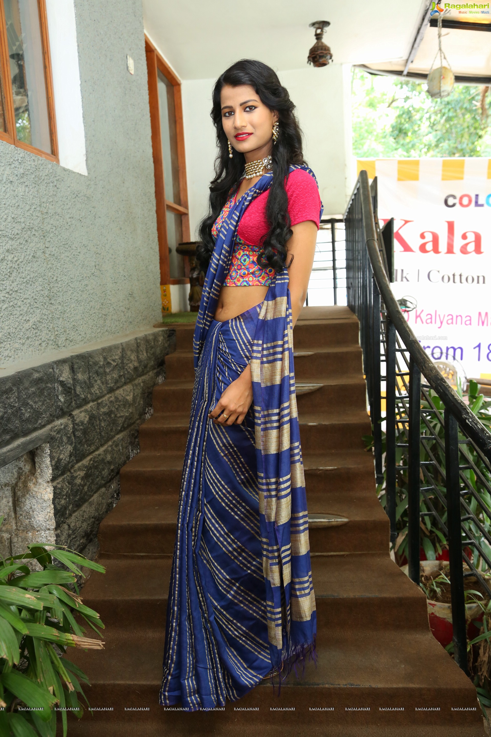 Amita Behara at Kala Silk Expo Curtain Raiser (High Definition)