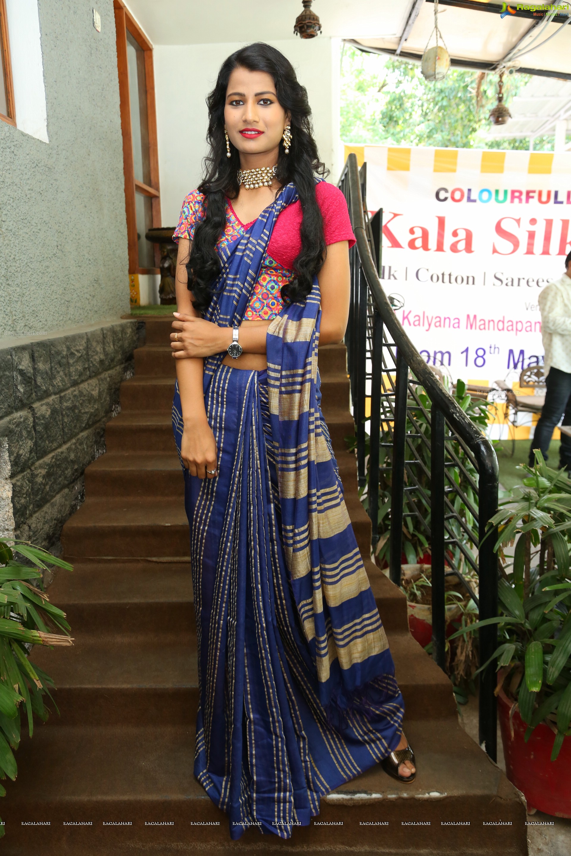 Amita Behara at Kala Silk Expo Curtain Raiser (High Definition)