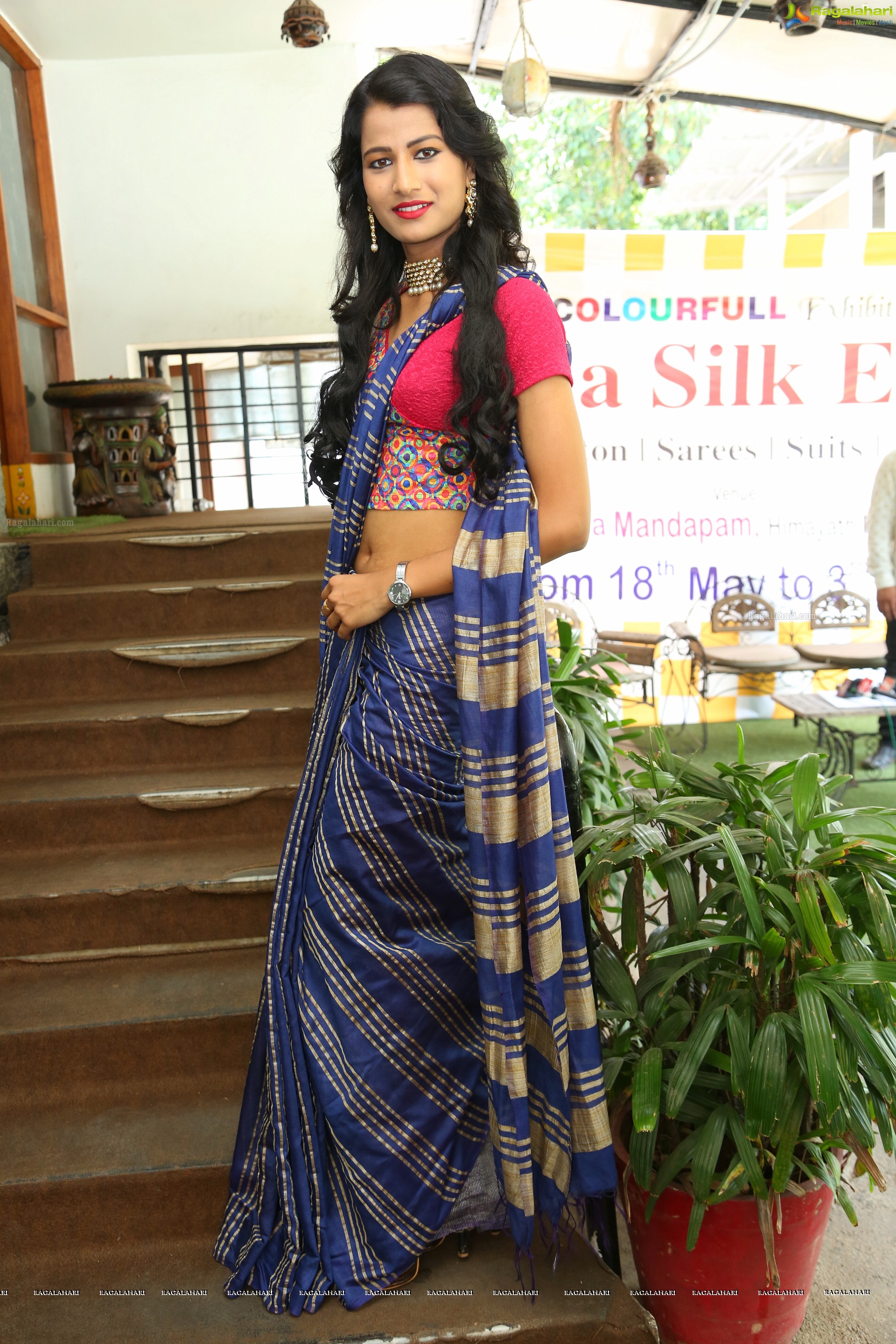 Amita Behara at Kala Silk Expo Curtain Raiser (High Definition)