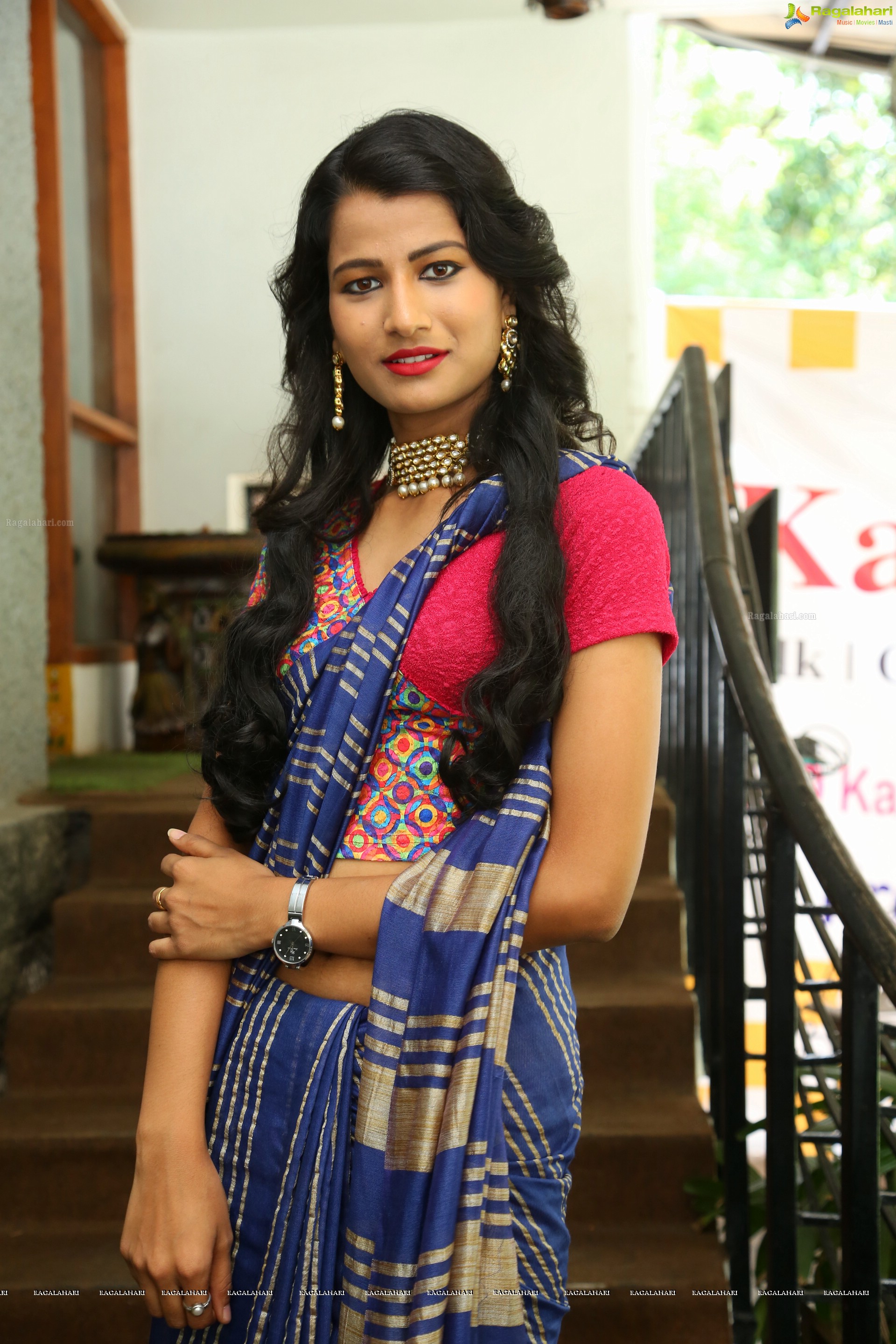 Amita Behara at Kala Silk Expo Curtain Raiser (High Definition)