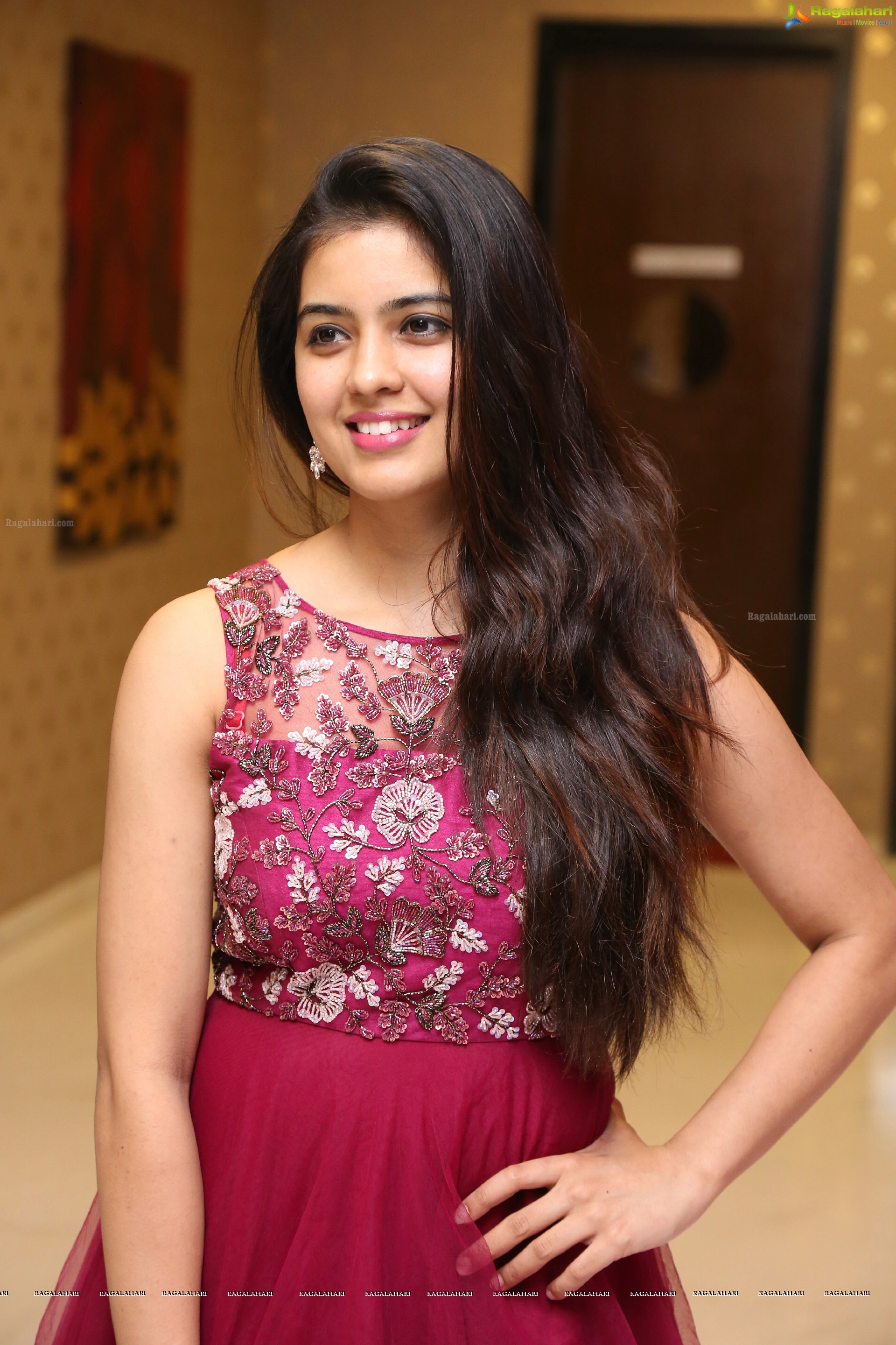 Amritha Aiyer at Kaasi Pre-Release Event (High Definition)