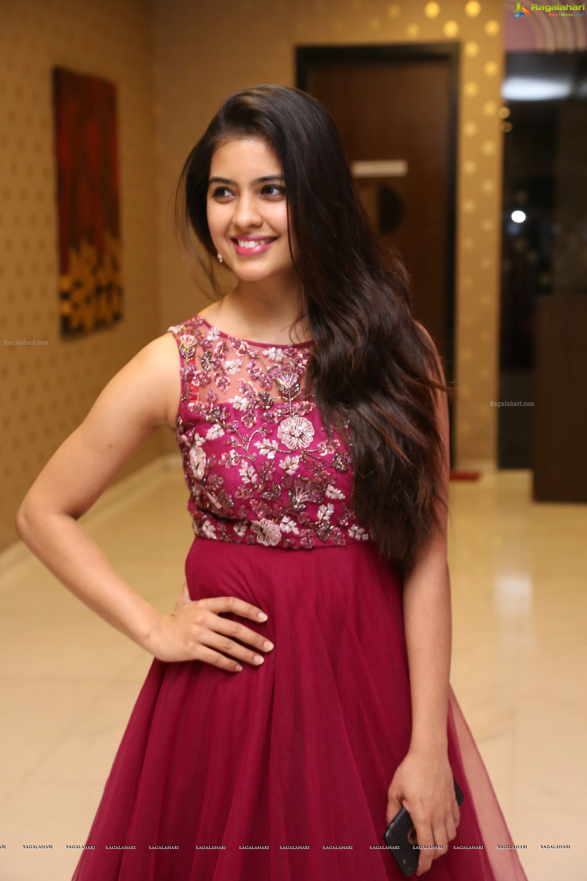 Amritha Aiyer at Kaasi Pre-Release Event (High Definition)