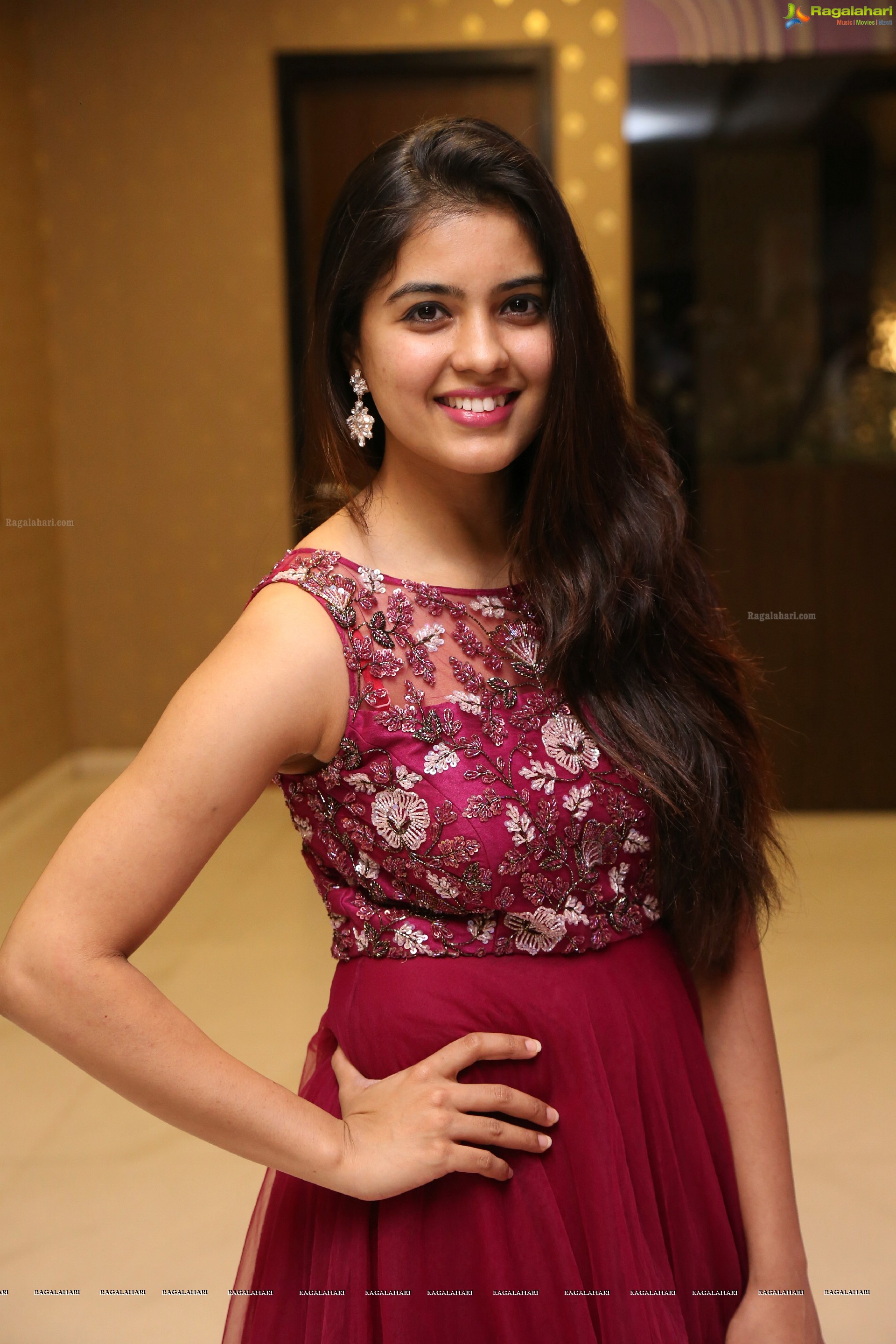 Amritha Aiyer at Kaasi Pre-Release Event (High Definition)