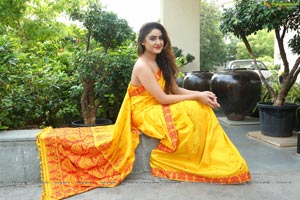 Sony Charishta Yellow Saree