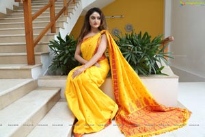 Sony Charishta Yellow Saree