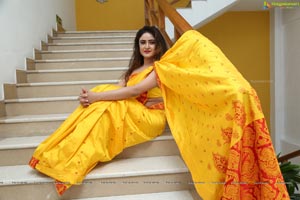 Sony Charishta Yellow Saree