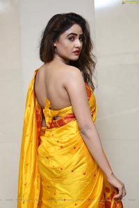 Sony Charishta Yellow Saree